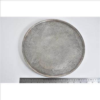Sterling Silver Gorham Hammered Pattern Plate Dish
