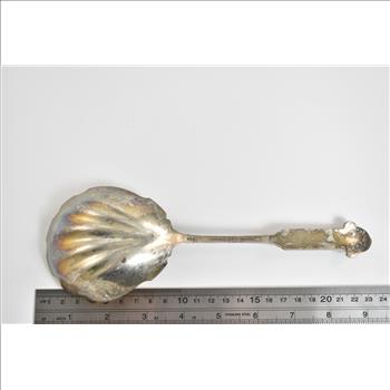 Sterling Silver Gorham John Stevenson Sons & Co Slotted Serving Spoon