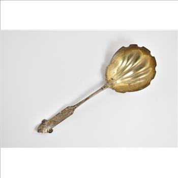 Sterling Silver Gorham John Stevenson Sons & Co Slotted Serving Spoon