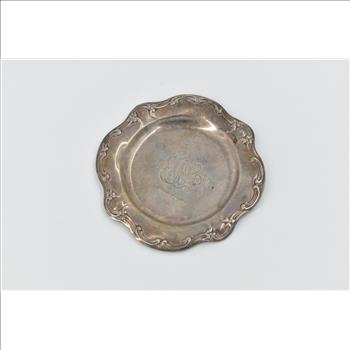 Sterling Silver Gorham Monogram Engraved Small Plate A1168