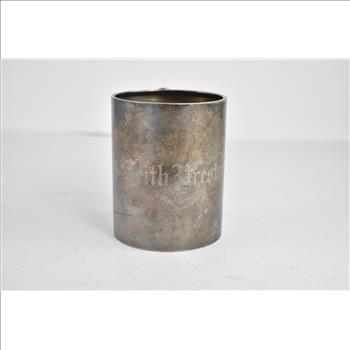 Sterling Silver Gorham Name Engraved Baby Cup Antique Mug
