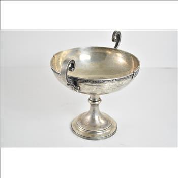 Sterling Silver Gorham Pedestal Ornate Handled Fruit Bowl