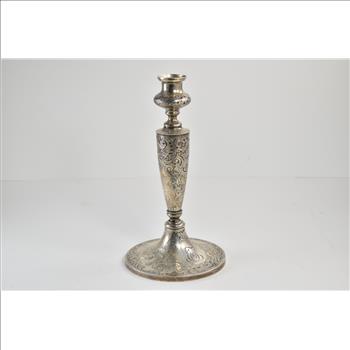 Sterling Silver Gorham Sterling Ornate Antique Candlestick