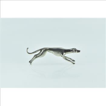 Sterling Silver Greyhound Dog Breed Speed Symbol Pin/Brooch