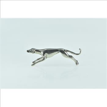 Sterling Silver Greyhound Dog Breed Speed Symbol Pin/Brooch