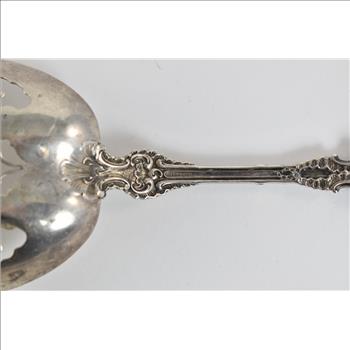 Sterling Silver Hardy & Hayes Ornate Pierced Serving Spoon
