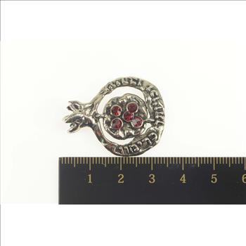 Sterling Silver Hebrew Biblical Fig Symbol Prosperity Pendant