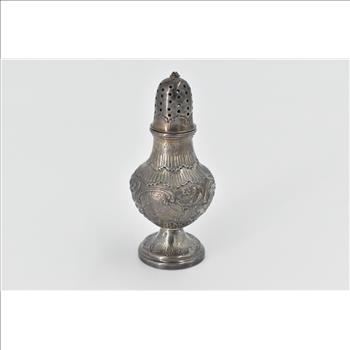 Sterling Silver Holland Ornate Scroll Design Windmill Salt Shaker