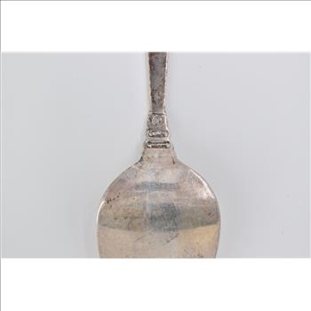 Sterling Silver Intn't Northern Lights Medium Solid Cold Meat Serving Fork