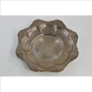 Sterling Silver J E Caldwell & Co Scalloped Pattern Dish