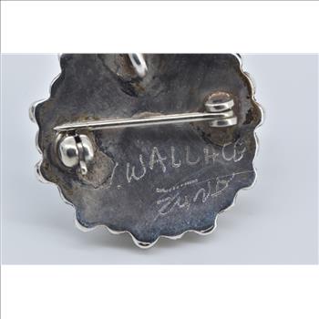 Sterling Silver J. Wallace Sterling Silver Zuni Peti Pendant/Pin