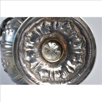 Sterling Silver JD Caldwell & Co Ornate Sunflower Lidded Sugar