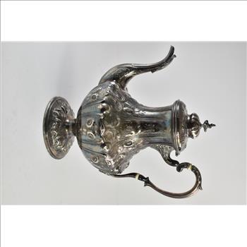 Sterling Silver JD Caldwell & Co Ornate Sunflower Tea Pot
