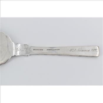 Sterling Silver Justis & Armiger Antique Rose Fish Server