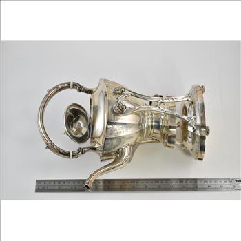 Sterling Silver Kensington Int'l. Teapot With Stand Electric Burner