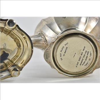 Sterling Silver Kensington Int'l. Teapot With Stand Electric Burner