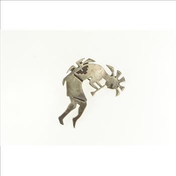 Sterling Silver Kokopelli Hopi Fertility Symbol Pendant