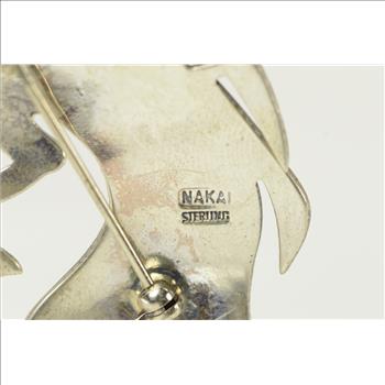 Sterling Silver Kokopelli Hopi Fertility Symbol Pin/Brooch