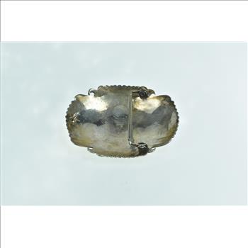 Sterling Silver Leon Martinez Navajo Ornate Native American Belt Buckle