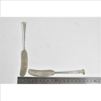 Sterling Silver Lion Statue Hors D'oeuvres Demitasse Spoon Set (8 pcs)