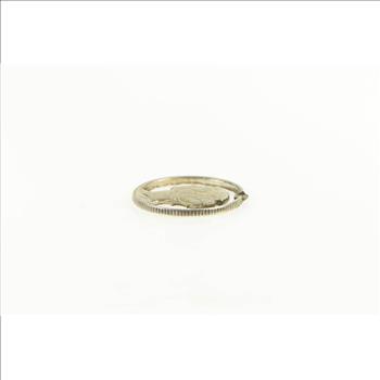 Sterling Silver Mercury Dime Cut Out Coin Artisan Charm/Pendant