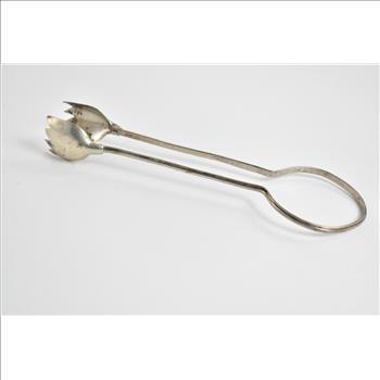 Sterling Silver Mexican Silver Tulip Serving Tongs