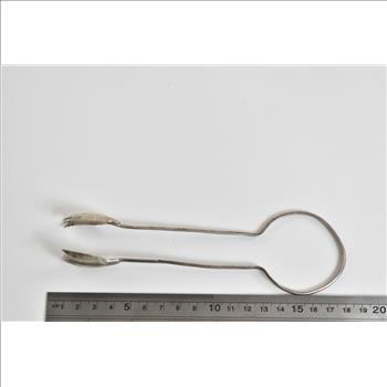 Sterling Silver Mexican Silver Tulip Serving Tongs