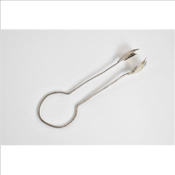 Sterling Silver Mexican Silver Tulip Serving Tongs
