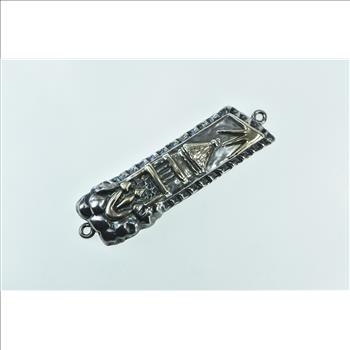 Sterling Silver Mezuzah Jewish Faith Judaica Protection Ornament