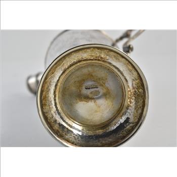 Sterling Silver Mid Century Colombian Hammered Martini Shaker