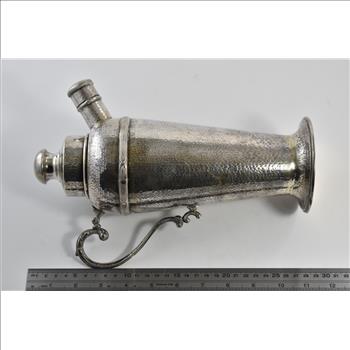 Sterling Silver Mid Century Colombian Hammered Martini Shaker