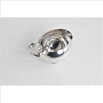 Sterling Silver Mid Century Dot Trimmed Coffee Creamer