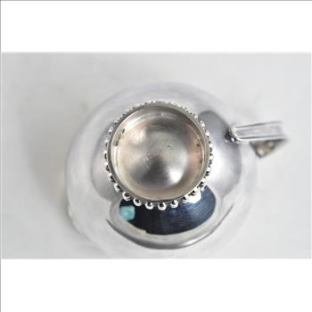 Sterling Silver Mid Century Dot Trimmed Coffee Creamer