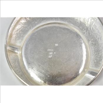 Sterling Silver Middle Eastern Ornate Floral Arabesque Ash Tray