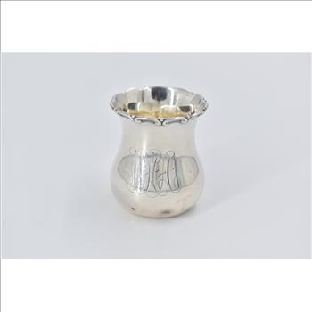 Sterling Silver Monogrammed Whiting Silver Ornate Cup