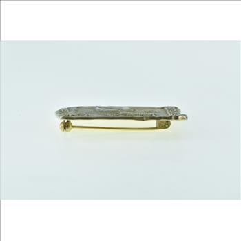 Sterling Silver Mythology Satyr Ornate Statement Pin/Brooch