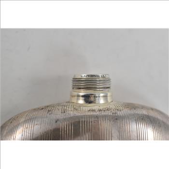 Sterling Silver Napier Sterling D Monogram Flask & Shot Glass