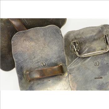 Sterling Silver Native American Turquoise Belt Buckle Set