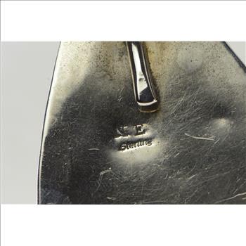 Sterling Silver NE Signed Native American Turquoise Navajo Pendant