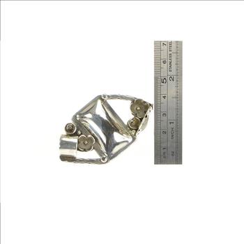 Sterling Silver Nelda Schrupp Native American Lakota Rattle Ring, Size 8.75