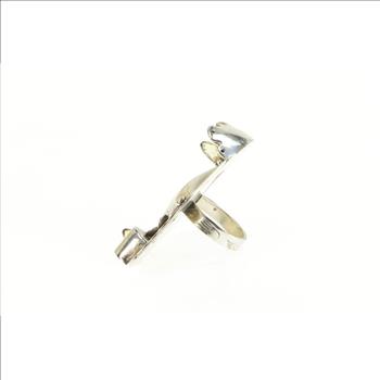 Sterling Silver Nelda Schrupp Native American Lakota Rattle Ring, Size 8.75