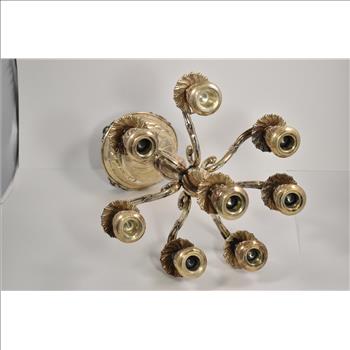 Sterling Silver Ornate 8 Stick Candelabra