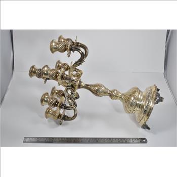 Sterling Silver Ornate 8 Stick Candelabra