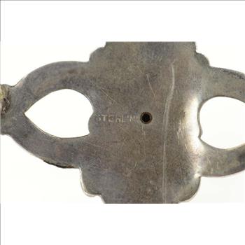 Sterling Silver Ornate Chinese Bearded Face Bangle Bracelet 8