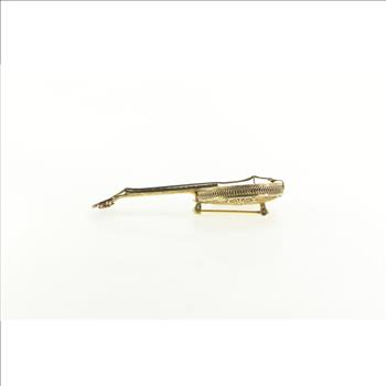 Sterling Silver Ornate Filigree Domra Russian String Instrument Pin/Brooch