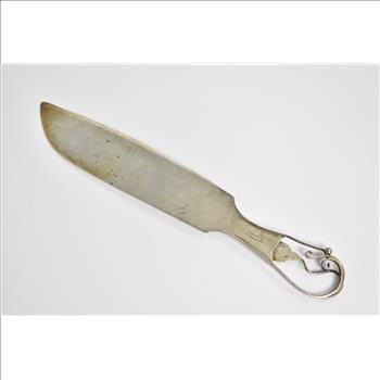 Sterling Silver Ornate Floral Motif Handmade Cake Knife