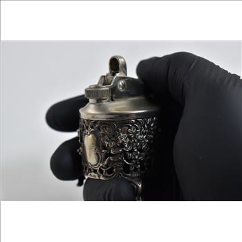 Sterling Silver Ornate German Floral Filigree Lighter
