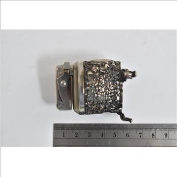 Sterling Silver Ornate German Floral Filigree Lighter