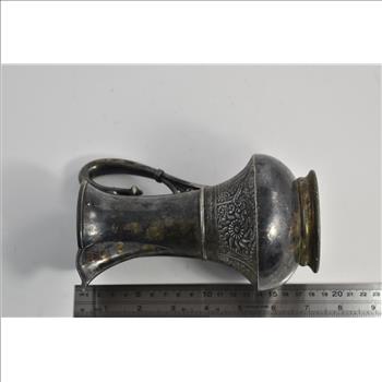 Sterling Silver Ornate Greek Mythology Motif Pitcher Creamer