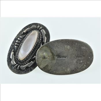 Sterling Silver OTT Southwester Pink Mother of Pearl Earrings